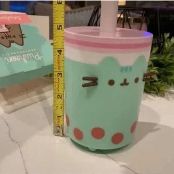 Pusheen Box Exclusive Vinyl Boba Green Cup 🍵  Figurine Cat Kawaii - Picture 2 of 8